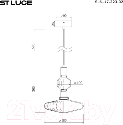Потолочный светильник ST Luce SL6117.223.02