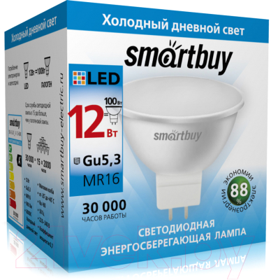 Лампа SmartBuy SBL-GU5_3-12-60K