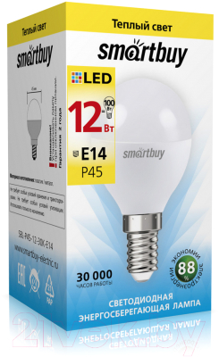 Лампа SmartBuy SBL-P45-12-30K-E14