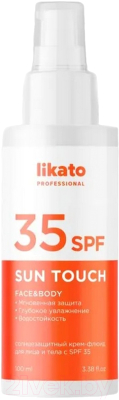 Крем солнцезащитный Likato Professional Крем-флюид для лица и тела с SPF 35 (100мл)