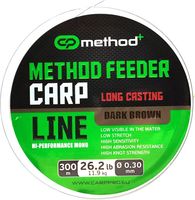 Леска монофильная Carp Pro Method+ Method Feeder Carp 0.30мм / CP4730-030  (300м) - 