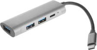USB-хаб ORIENT CU-325 (серебристый) - 