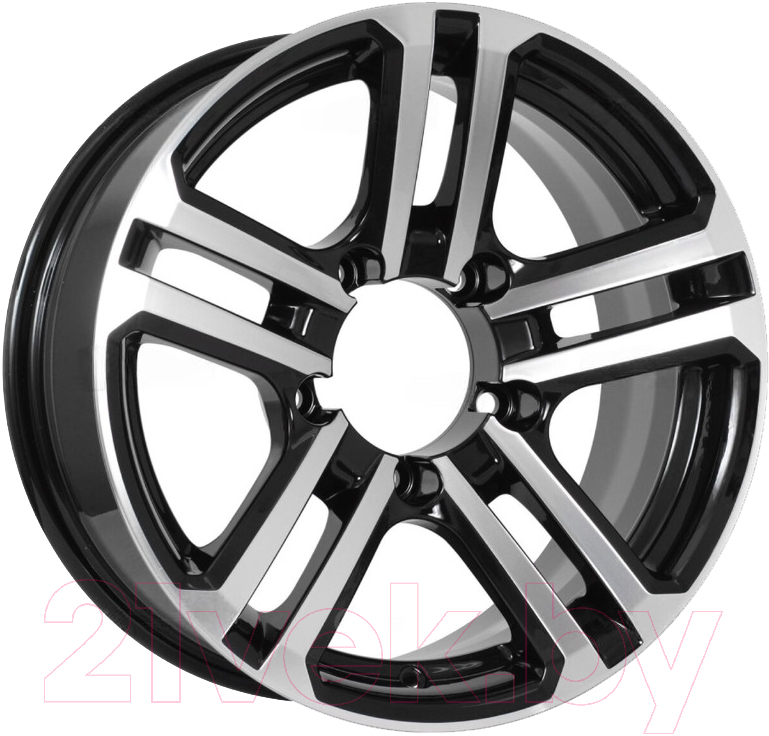 Литой диск K&K Палладика 16x7" 5x139.7мм DIA 110.1мм ЕТ 5мм Алмаз черный