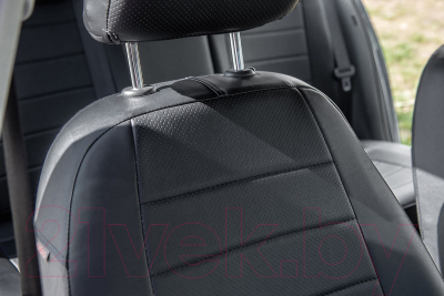 Комплект чехлов для сидений Seintex 85653 (черный, для Skoda Rapid 2014–2020)