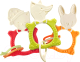 Набор прорезывателей для зубов Roxy-Kids Bunny / RFM-001 (горчичный/зеленый/коралловый) - 