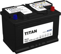 Автомобильный аккумулятор TITAN AGM L3 720A R+ (70 А/ч) - 