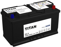 Автомобильный аккумулятор TITAN AGM L5 95Ah 850A R+ (95 А/ч) - 