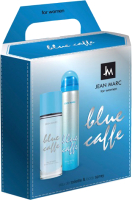 Парфюмерный набор Jean Marc Blue Caffe Туалетная вода+Дезодорант (50мл+75мл) - 