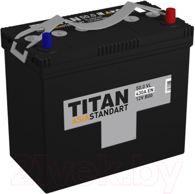 Автомобильный аккумулятор TITAN Asia Standart B24 430A R+ B00 (50 А/ч)
