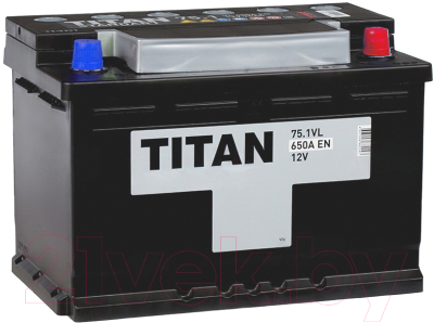 Автомобильный аккумулятор TITAN Standart L3 650A R+ (75 А/ч)