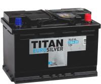 Автомобильный аккумулятор TITAN EuroSilver L3 720A R+ (70 А/ч) - 