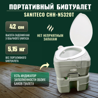 Портативный биотуалет Saniteco CHH-N5320T - 