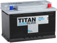 Автомобильный аккумулятор TITAN EuroSilver L3 700A R+ (76 А/ч) - 