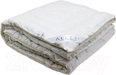 Одеяло Alleri Тик Демисезонное 145х210 (овечья шерсть)