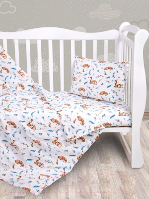 Комплект постельный для малышей Amarobaby Baby Boom Baby Deer / AMARO-3003-Bd
