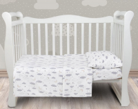 Комплект постельный для малышей Amarobaby Baby Boom Ночь / AMARO-3003-N - 