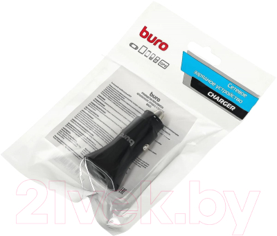 Адаптер питания автомобильный Buro BUCG1 / BUCG15S200BK (черный)