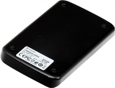 Внешний жесткий диск Transcend StoreJet 25D2 500 Gb (TS500GSJ25D2) - вид сзади
