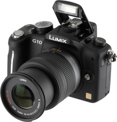 Беззеркальный фотоаппарат Panasonic Lumix DMC-G10KGC-K - общий вид