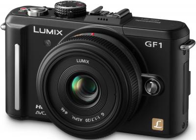 Беззеркальный фотоаппарат Panasonic Lumix DMC-GF1-K - общий вид