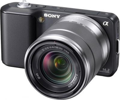 Беззеркальный фотоаппарат Sony Alpha NEX-3K Black - общий вид
