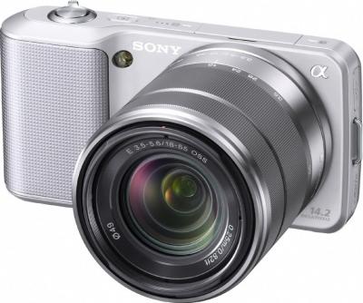 Беззеркальный фотоаппарат Sony Alpha NEX-3K Silver - общий вид