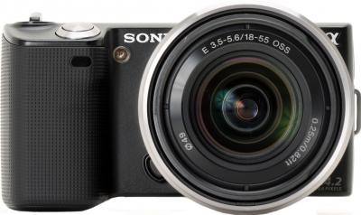 Беззеркальный фотоаппарат Sony Alpha NEX-5D - общий вид со сменным объективом