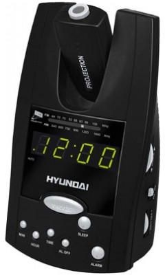 Радиочасы Hyundai H-1506  (Black-Green) - общий вид