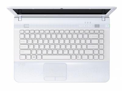 Ноутбук Sony VAIO VPC-EC4M1R/WI - сверху