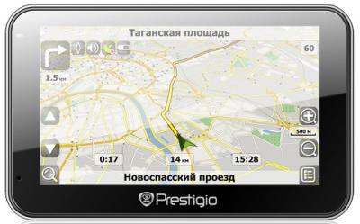 GPS навигатор Prestigio GeoVision 5500 (PGPS5500CIS2SMNV) - фронтальный вид
