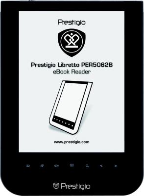 Электронная книга Prestigio PER5062B - фронтальный вид