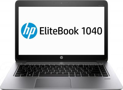 Ноутбук HP EliteBook Folio 1040 G1 (F6Z38ES) - фронтальный вид