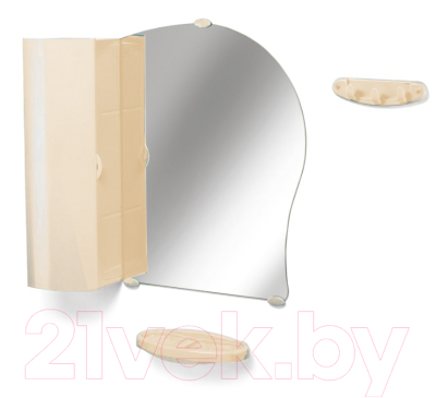 Комплект мебели для ванной Белпласт 10-02 С417-2830 (бежевый, правый)