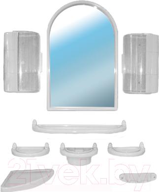 Комплект мебели для ванной Белпласт с300-2830 (белый) - общий вид
