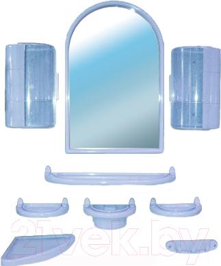Комплект мебели для ванной Белпласт с300-2830 (голубой) - общий вид