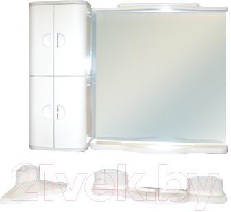 Комплект мебели для ванной Белпласт Элегант с319-2830 (белый) - общий вид
