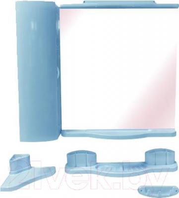 Комплект мебели для ванной Белпласт Элегант с420-2830 (голубой) - общий вид