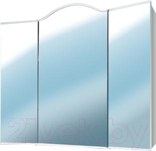 Шкаф с зеркалом для ванной Белпласт с415-2830 (белый) - общий вид