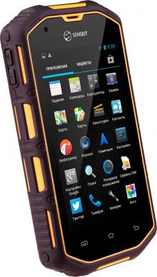 Смартфон Senseit R390 (желтый) - общий вид
