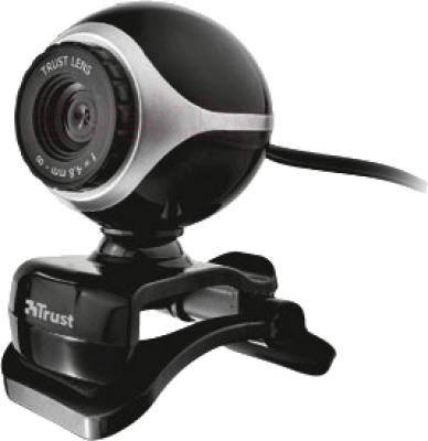Веб-камера Trust Exis Webcam (Black-Silver) - общий вид