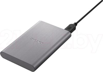 Внешний жесткий диск Sony HD-E1S (1TB, Silver) - с кабелем
