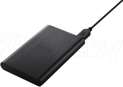Внешний жесткий диск Sony HD-E1 1TB Black (HD-E1/B) - с кабелем
