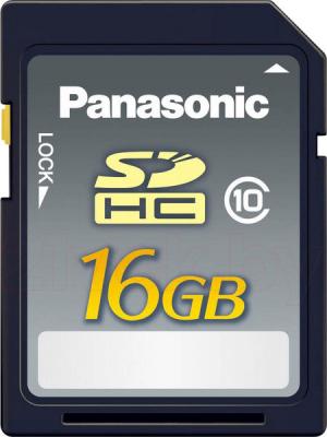 Карта памяти Panasonic SDHC (Class 10) 16GB (RP-SDRB16GAK) - общий вид