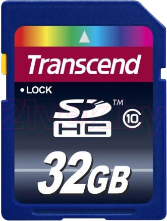 Карта памяти Transcend SDHC Class 10 32GB (TS32GSDHC10)