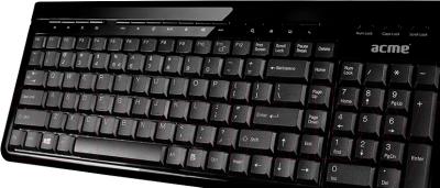Клавиатура Acme KM04 (черный) - вид в проекции