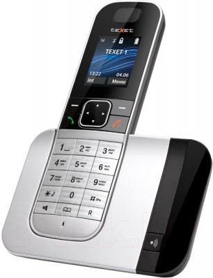 Беспроводной телефон Texet TX-D7605A (Black-Silver) - общий вид
