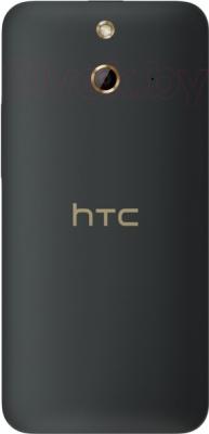 Смартфон HTC One Dual / E8 (серый) - вид сзади