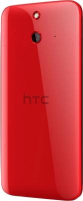 Смартфон HTC One Dual / E8 (красный) - вид сзади