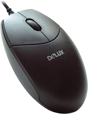 Мышь Delux DLM-371BP (Black) - общий вид