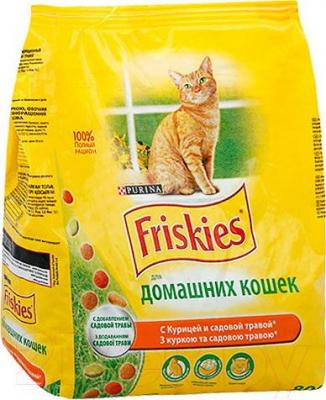 Сухой корм для кошек Friskies С курицей и садовой травой (10кг) - общий вид